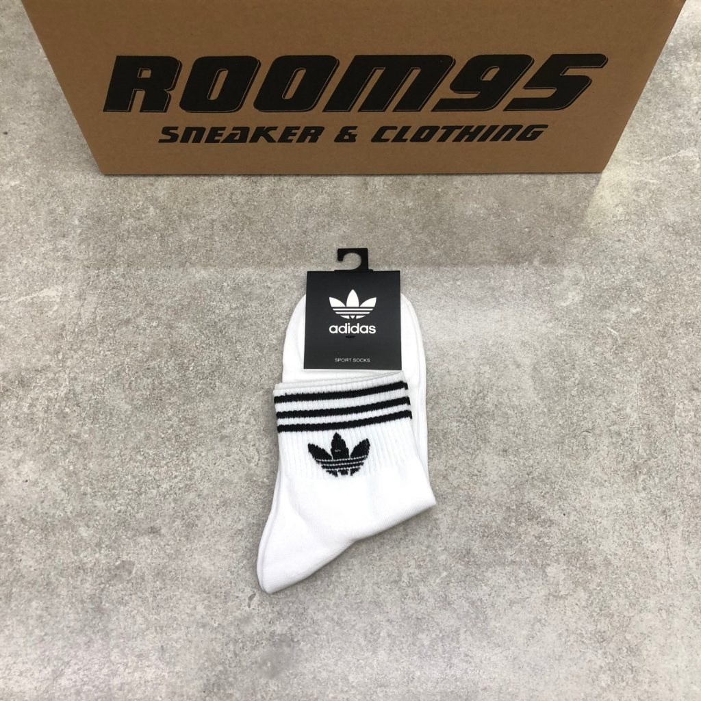 [ROOM95] TẤT ADIDAS TRẮNG CỔ LỬNG