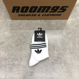 Tất adidas trắng cổ lửng