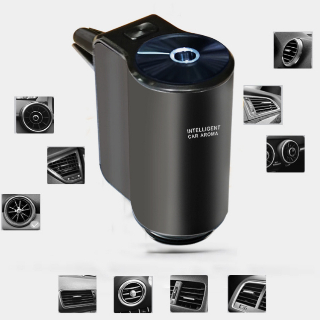 Máy phun sương hương thơm thông minh & cấp ẩm phù hợp cho các dòng xe hơi, ô tô - kẹp khe gió, máy khuếch tán tinh dầu