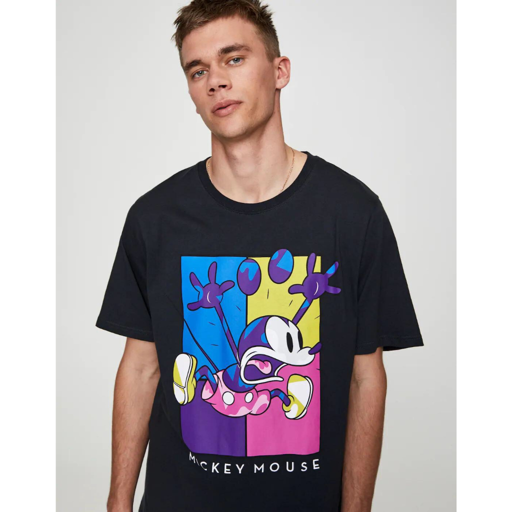 Áo Thun Mickey - Xuất Khẩu Vải Cotton 4 Chiều Co Dãn,Mềm Thoáng Khí, Thấm Hút Mồ Hôi