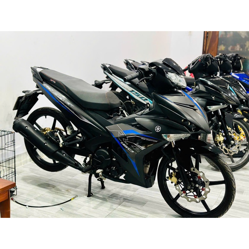 TEM RỜI EXCITER 150 Đen Nhám Tem Xanh Mẫu Zin 2019 Tem 3 Lớp Chất Lượng Uy Tín Không Bay Màu