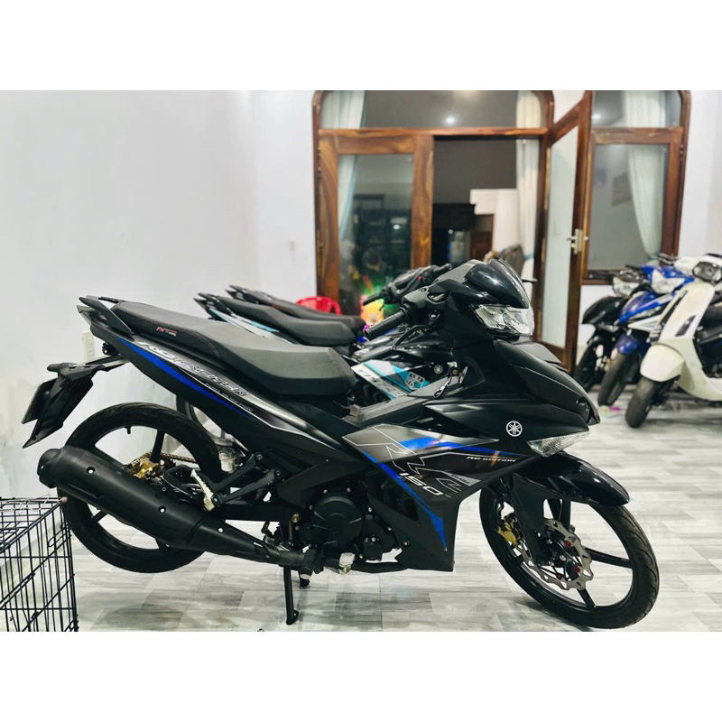 TEM RỜI EXCITER 150 Đen Nhám Tem Xanh Mẫu Zin 2019 Tem 3 Lớp Chất Lượng Uy Tín Không Bay Màu