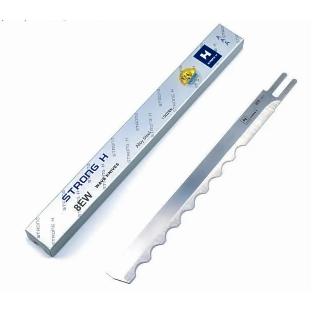 Hộp 12 lưỡi dao máy cắt đứng StrongH dùng cho máy cắt vải từ 5inch đến 12 inch  - 6E - 8E - 10E - 12E)