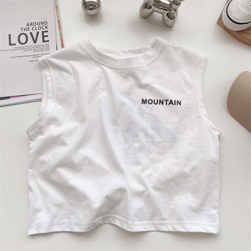 ￼Áo phông trẻ em, áo thun ba lỗ cho bé trai, áo thun 3 lỗ cho bé gái cotton mềm mịn 9-35kg hàng quảng châu cao cấp