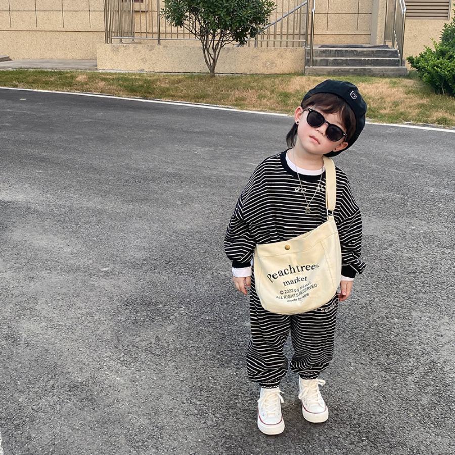 Túi đeo chéo cho bé trai bé gái đi chơi đi du lịch Bunny Store, túi vải phù hợp cho trẻ em phong cách Hàn Quốc PK06