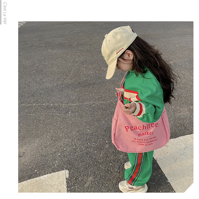 Túi đeo chéo cho bé trai bé gái đi chơi đi du lịch Bunny Store, túi vải phù hợp cho trẻ em phong cách Hàn Quốc PK06