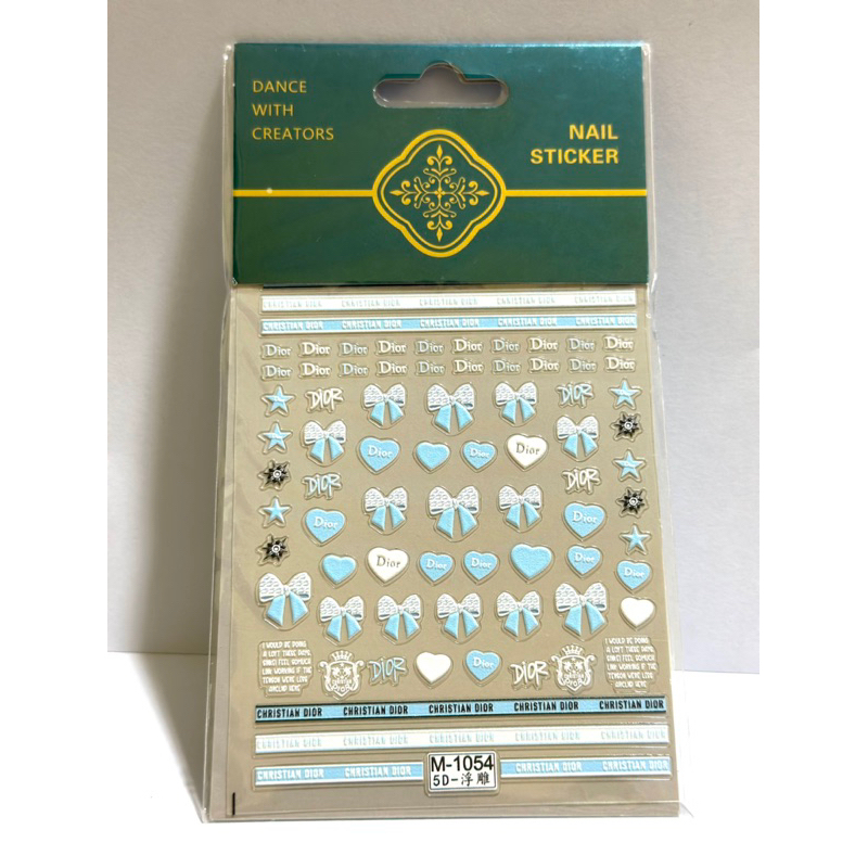 Sticker lụa 5D thương hiệu cao cấp mẫu mới dán móng nail