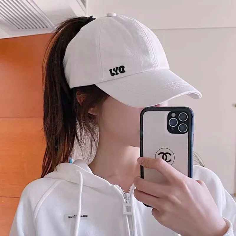 Nón Lưỡi Trai Cotton Hở Chóp Thời Trang Hàn Quốc Dành Cho Nữ thêu chữ DYJ