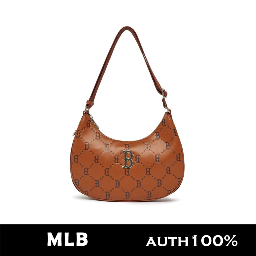 TÚI MLB DIA MONOGRAM PU EMBO L-HOBO BOSTON RED SOX