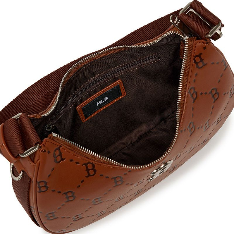 TÚI MLB DIA MONOGRAM PU EMBO L-HOBO BOSTON RED SOX