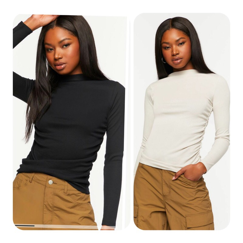 (Size S-L, form dài& ôm) Áo xuất dư, Forever21