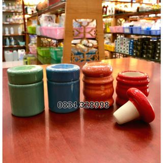 Dụng cụ nghiền thuốc bằng sứ Minh Long (giao màu ngẫu nhiên) hàng siêu đẹp
