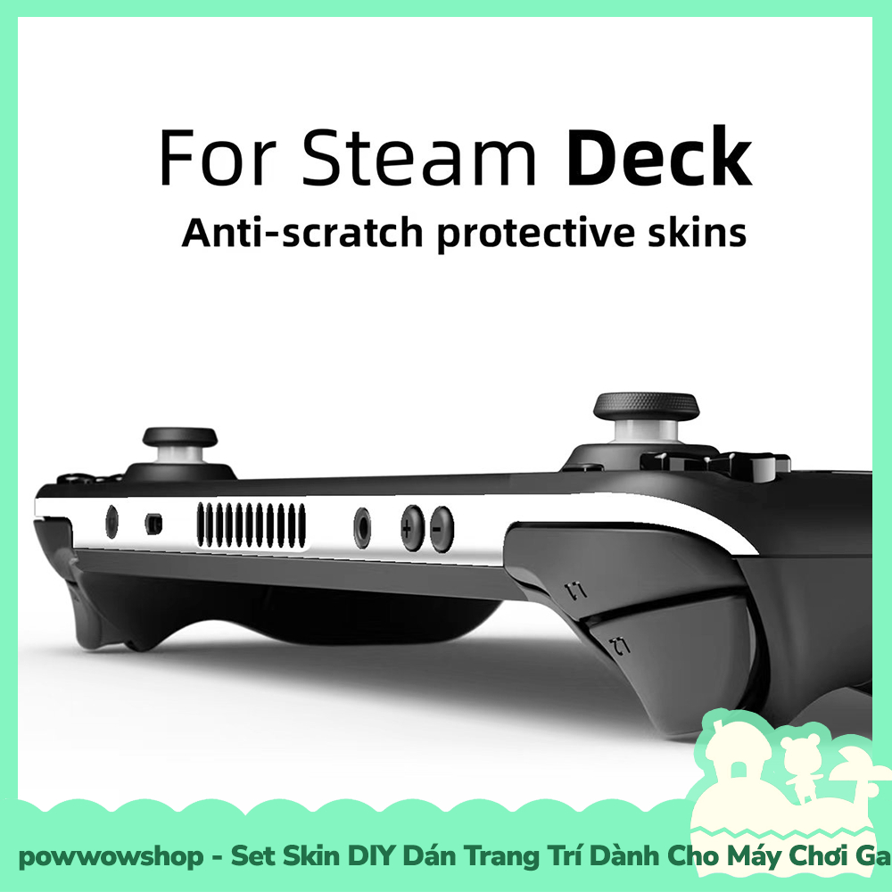 [Sẵn VN - Hỏa Tốc] Set Skin Decal DIY Dán Trang Trí Dành Cho Máy Chơi Game Cầm Tay Console Steam Deck Đơn Sắc