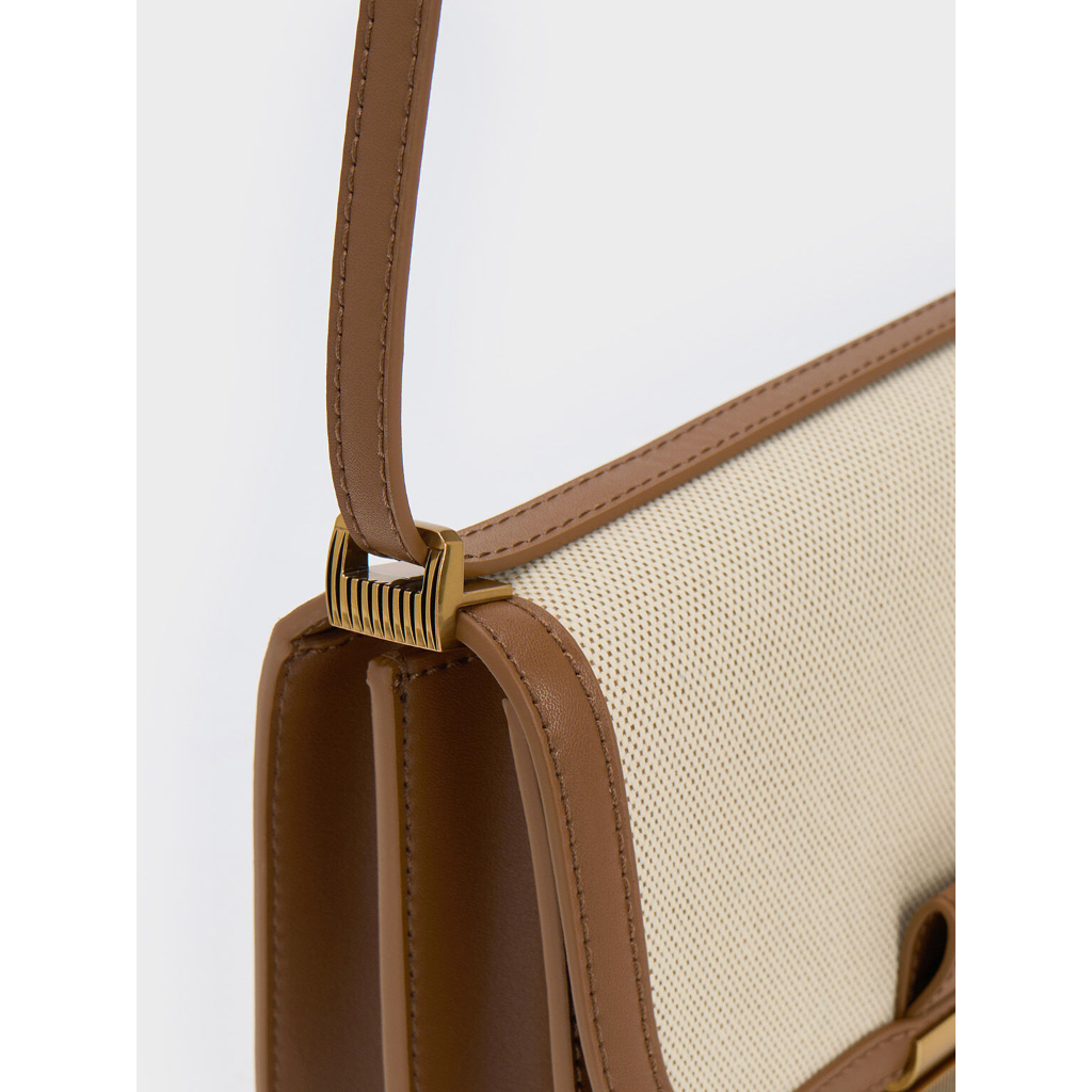 CHARLES KEITH Túi Đeo Chéo Canvas Charlot