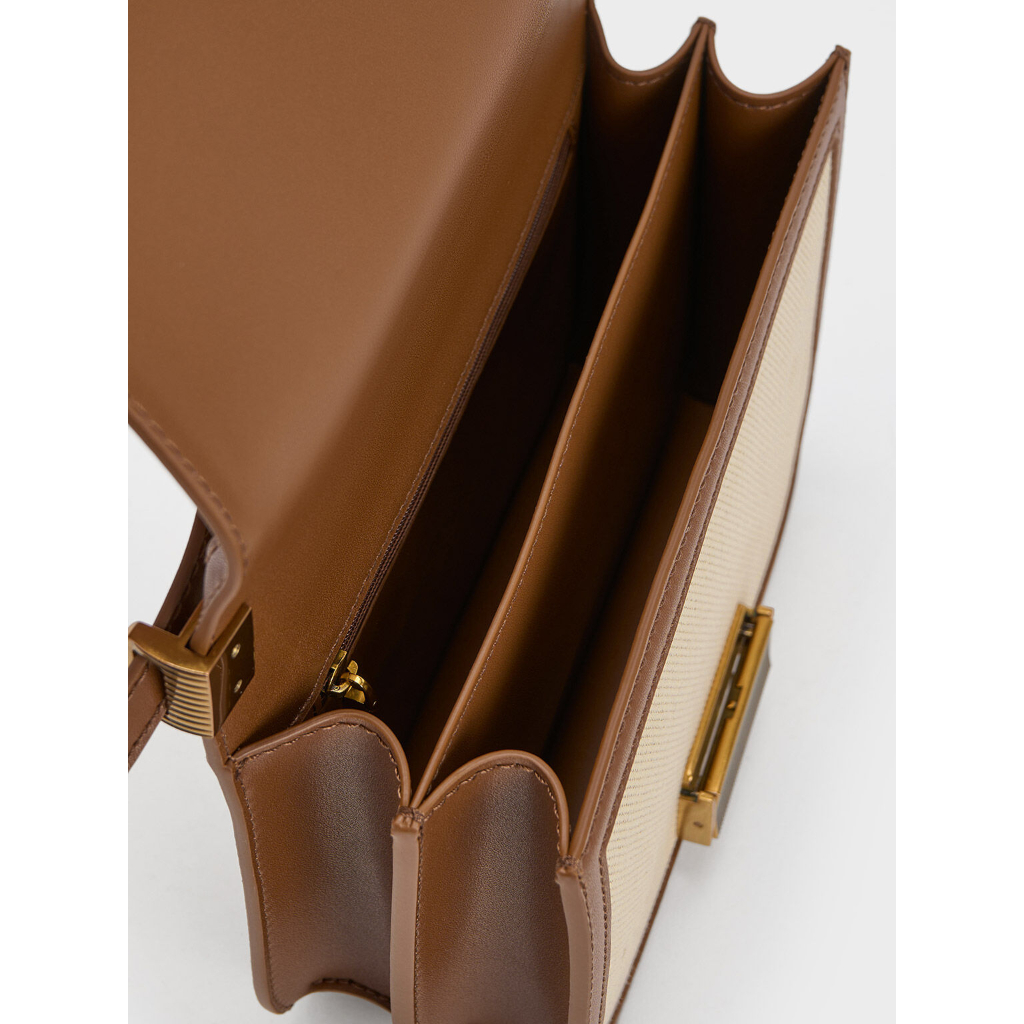 CHARLES KEITH Túi Đeo Chéo Canvas Charlot