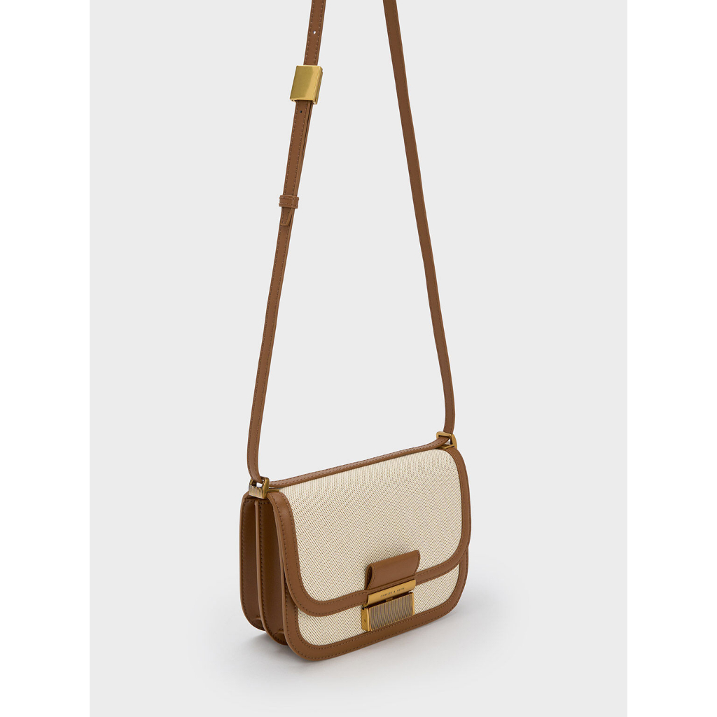 CHARLES KEITH Túi Đeo Chéo Canvas Charlot