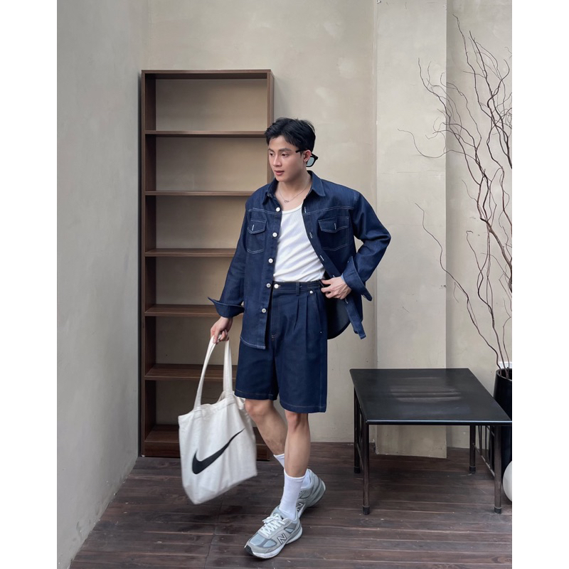 ÁO SƠ MI BÒ DÀI TAY By ONDÉ