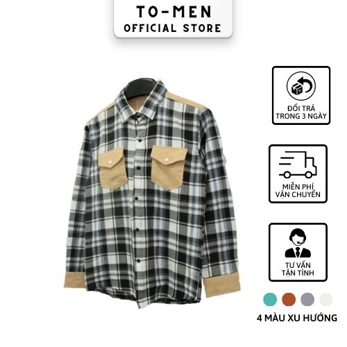 Áo sơ mi nam , áo sơ mi unisex chất nỉ, áo sơ mi caro dài Áo caro sơ mi nam nữ Flannel cao cấp