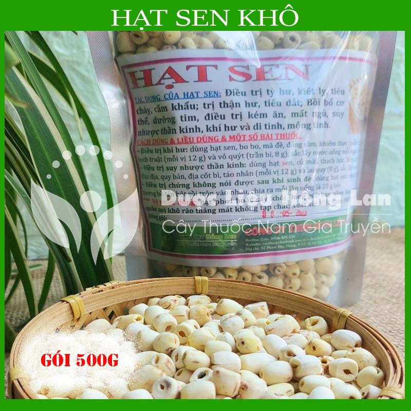 ✅ Hạt sen khô thượng hạng 500gr loại 1 (có hút chân không theo yêu cầu)