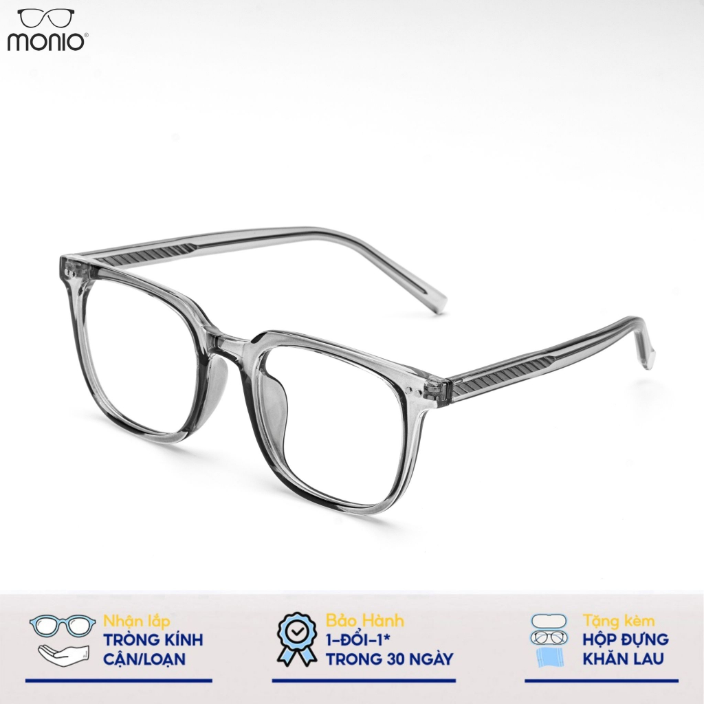 Gọng Kính Cận Nam Nữ MONIO TR1009 Dáng Chữ Nhật Chất Liệu Nhựa Siêu Bền Màu Sắc Thời Trang