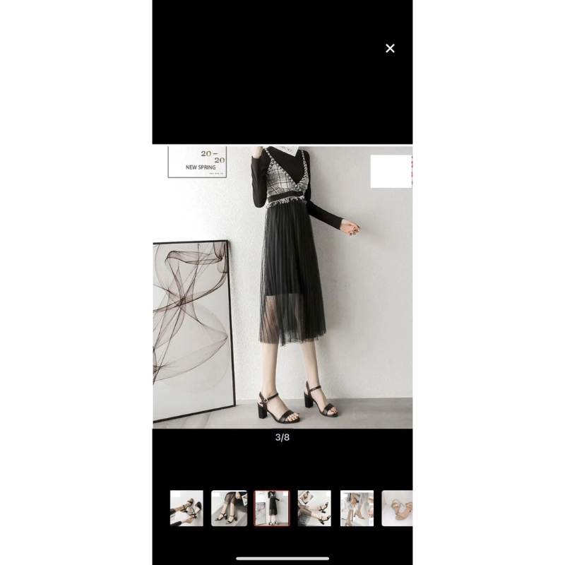 Guốc cao gót nữ đế vuông 7 phân da bóng quai ngang sang trọng