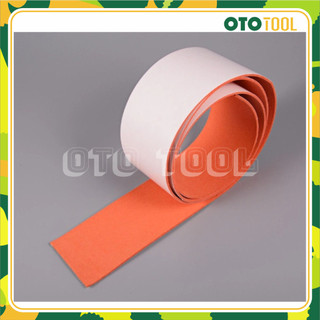 Miếng nỉ da lộn màu cam bọc lưỡi gạt nhựa dán Decal ô tô OTO TOOL - Đoạn 1 mét