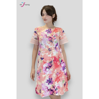 Đầm tunic phối ren cotton - de thuong fashion