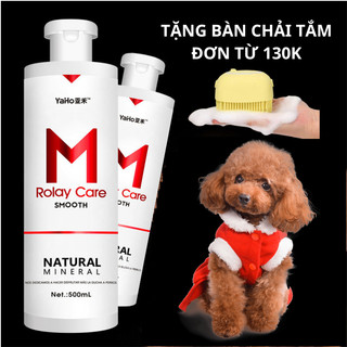 [FREESHIP] Sữa Tắm cho chó Poodle, thơm lâu, dưỡng lông, không làm bay màu lông, sữa tắm cho chó Yaho M Rolay chai 500ml