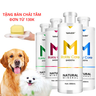 Sữa tắm cho chó mèo, hương nước hoa, khử mùi thơm lâu, sữa tắm Yaho M Rolay Care 500ml_Petlover