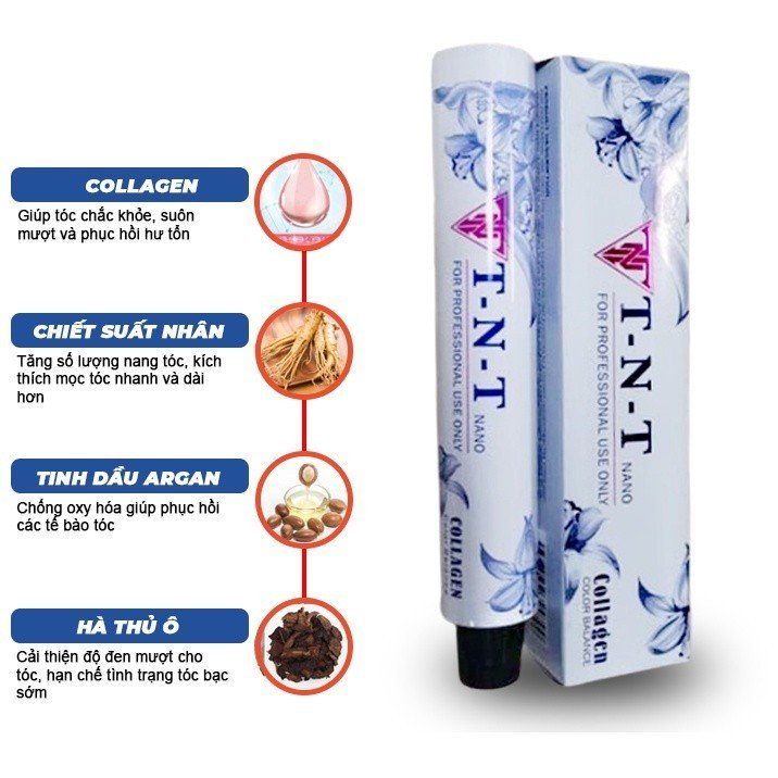 Thuốc Nhuộm Tóc Tplus TNT Salon Hair Dye Cream 100ml  MPHS