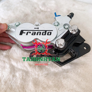 Heo frando bố hồng 4pis_kèm bát cnc winner, đĩa 260-267mm_tặng 2 ốc salaya_pát cnc anod full đen