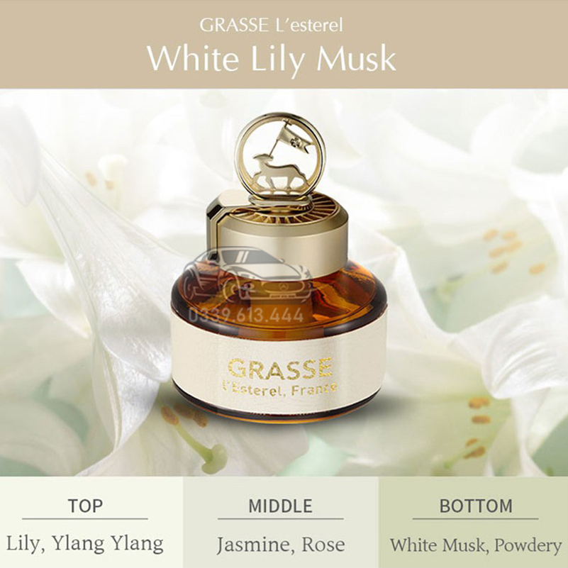 Nước hoa ô tô Hàn Quốc 100% tinh dầu tự nhiên - Grasse Chính Hãng