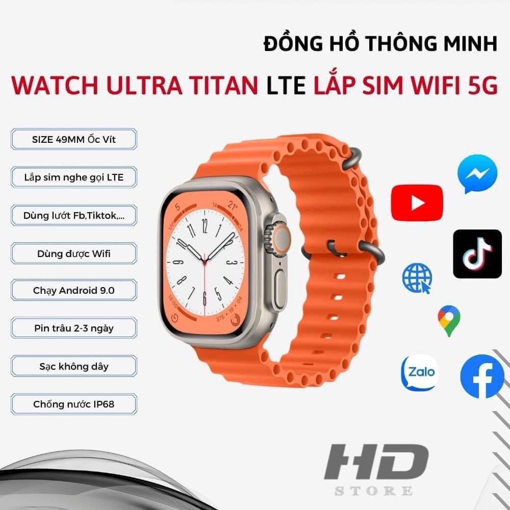Đồng Hồ Thông Minh S8 Ultra Lắp Sim Nghe Gọi Độc Lập, Sử Dụng Tất Cả Các Ứng Dụng Như Trên Điện Thoại.