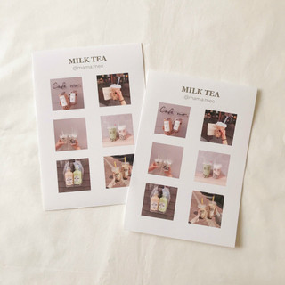 Milk Carton Sticker Hình Dán Trang Trí Sổ Tay | Bullet Journal