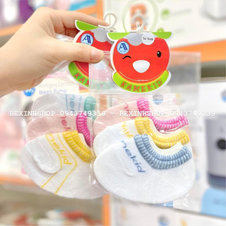 Lốc 3 vớ sơ sinh cotton Kamekid
