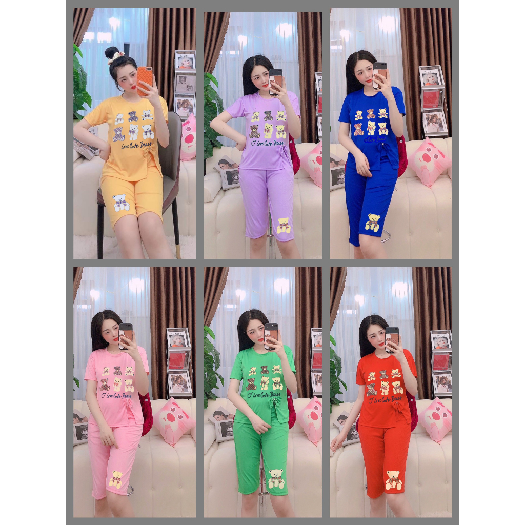 BỘ THUN LỬNG GẤU NHỎ XẼ TÀ / M08