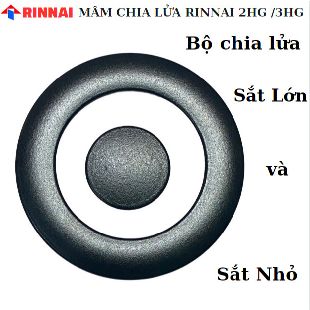 [Hàng Rin Chính Hãng]Mâm chia lửa bếp ga Rinnai RVB -2HGB / RVB-3HGB / Đầu Đốt Bếp Ga Rinnai / Mâm Đồng Bếp Rinnai