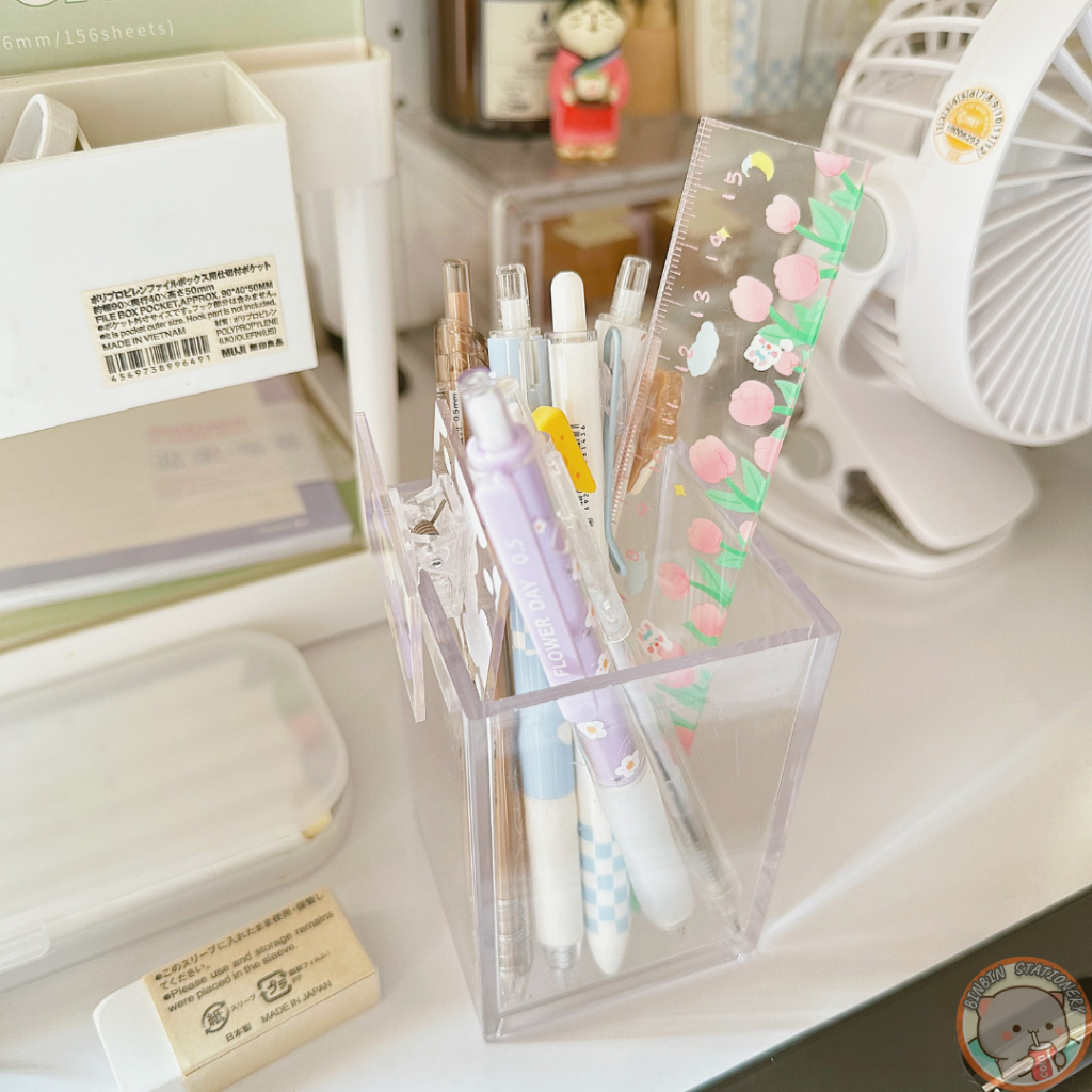 Thước kẻ Acrylic cao cấp, họa tiết sắc nét, dài 16cm TK01