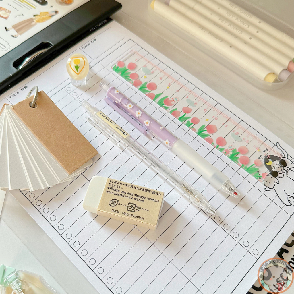 Thước kẻ Acrylic cao cấp, họa tiết sắc nét, dài 16cm TK01