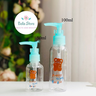 Chai vòi nhấn dễ thương 50ml 100ml