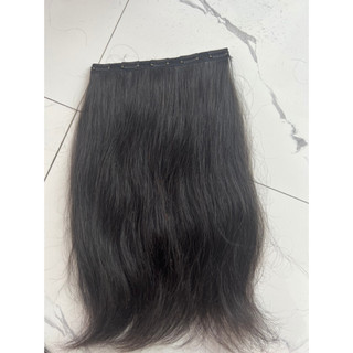 Tóc kẹp phím, tóc thật 50cm 1 dãy 3 kẹp