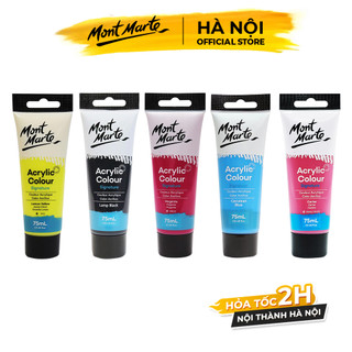 Màu Acrylic MONT MARTE cao cấp Tuýp 75ml Bán lẻ