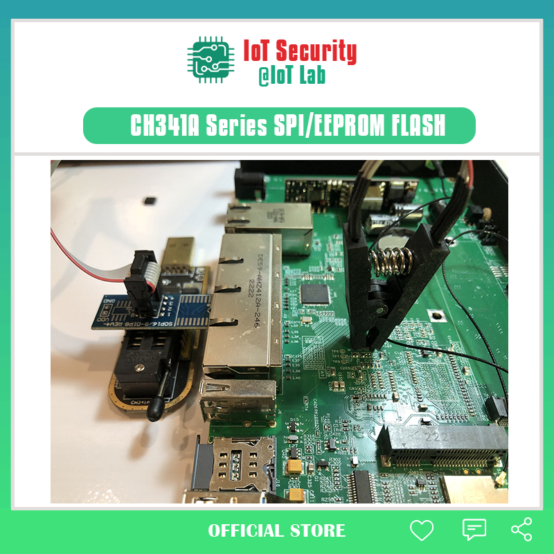 Bộ CH341A, clip kẹp IC Flash read/write EEPROM, Firmware kiểu chân SOP/SOIC8 SOP16/SOIC16 sang DIP8