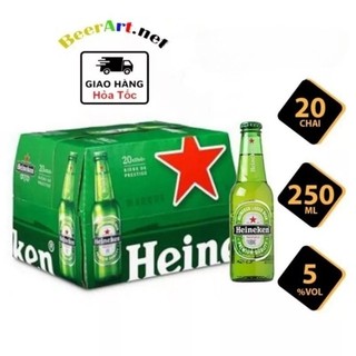 Thùng 20 chai bia heineken pháp chai 5%