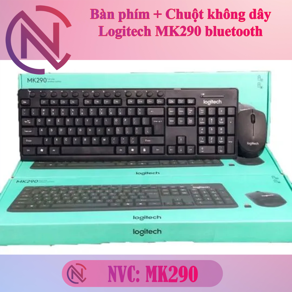 Combo bàn phím không dây + chuột không dây bluetooth Logitech MK290 - NVC Shop | BigBuy360 - bigbuy360.vn