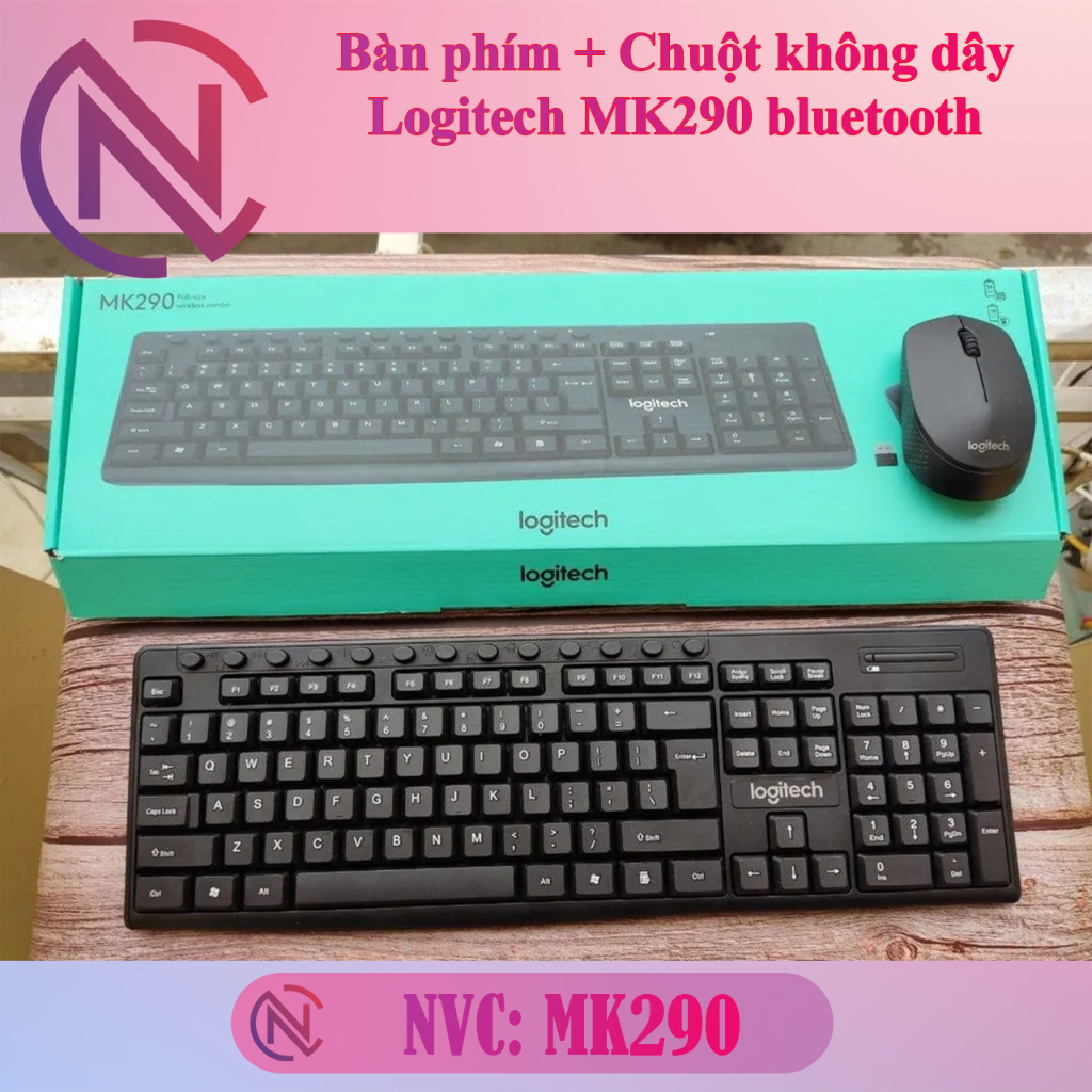Combo bàn phím không dây + chuột không dây bluetooth Logitech MK290 - NVC Shop | BigBuy360 - bigbuy360.vn