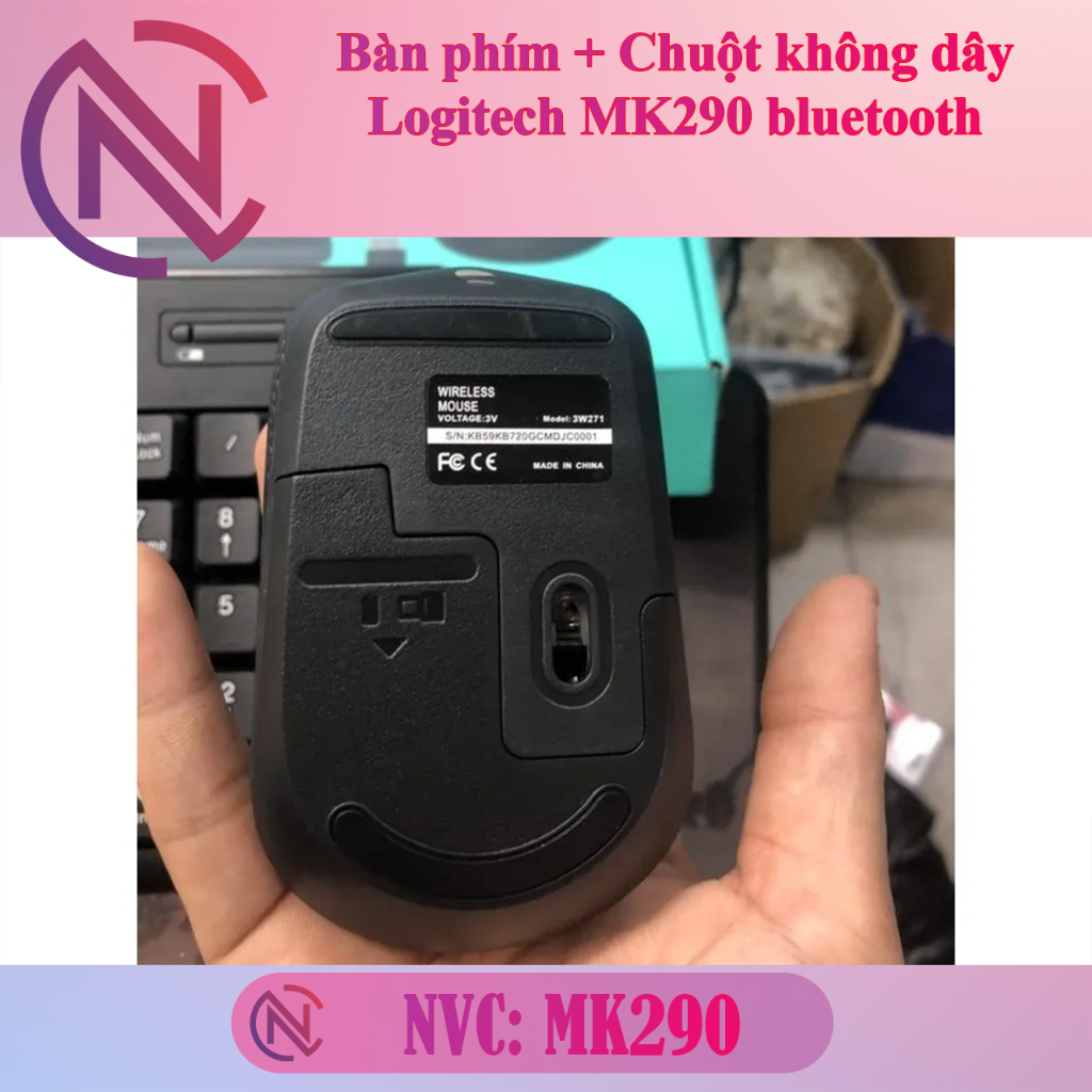 Combo bàn phím không dây + chuột không dây bluetooth Logitech MK290 - NVC Shop | BigBuy360 - bigbuy360.vn