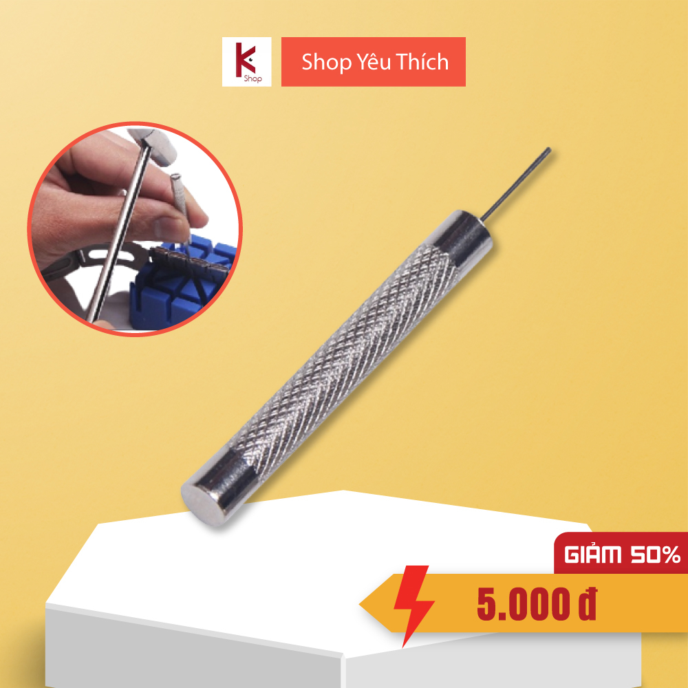Dụng cụ đục mắt dây đồng hồ kim loại - Phụ kiện sửa chữa dây đồng hồ 0.8mm