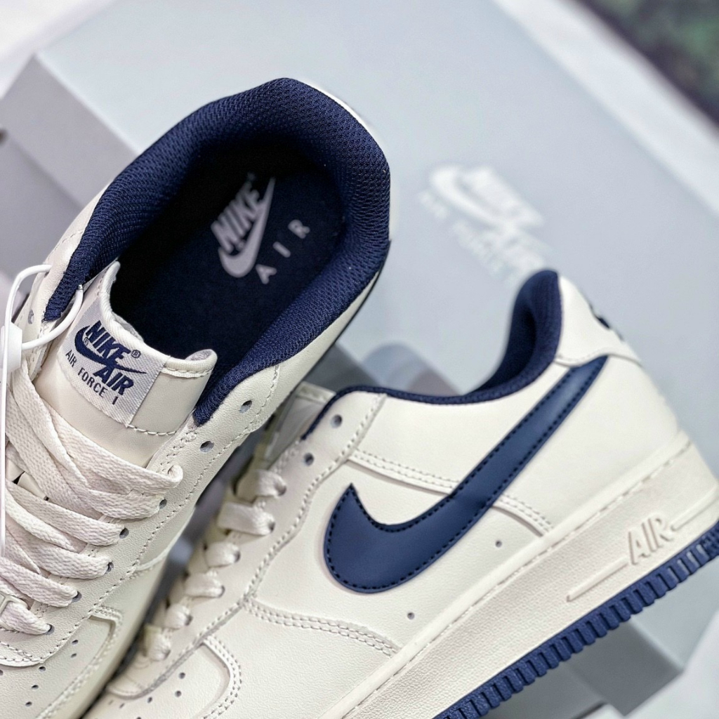 Giày Air Force 1 Xanh Navy, Sneaker Nam Nữ Full Box Tặng Tất