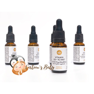 Vitamin D3 cho bé D3 K2 MK7 Đức Sunday Natural 20ml giúp hấp thụ canxi phát triển Chiều Cao tối ưu cho trẻ từ sơ sinh